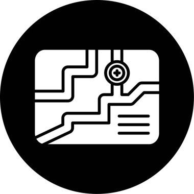 Bir bilgisayar simgesinin vektör illüstrasyonu