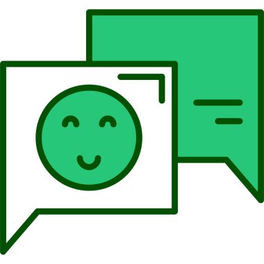 Sohbet simgesi vektör illüstrasyonu