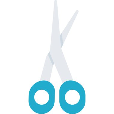 Makas Düz Vektör Simgesi