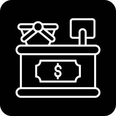 kutu simgesi vektör illüstrasyonu