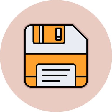 Bir dizin simgesinin vektör illüstrasyonu