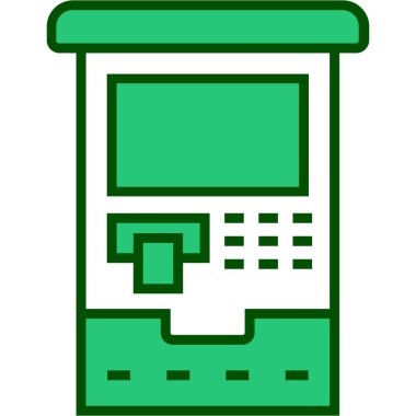 ATM makine vektör simgesi