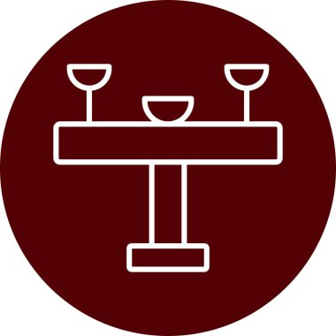 Restoran simgesi vektör illüstrasyonu