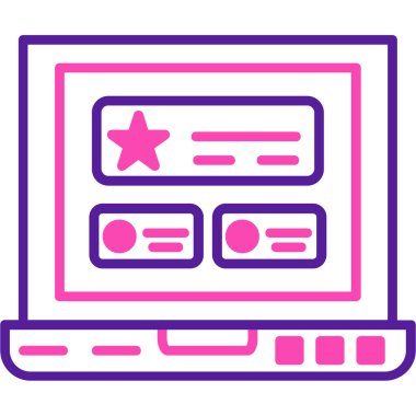 Web simgesi, vektör illüstrasyonu