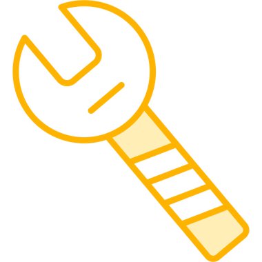 Tornavida. Web simgesi basit illüstrasyon