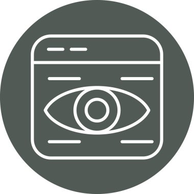 Göz simgesi vektör illüstrasyonu