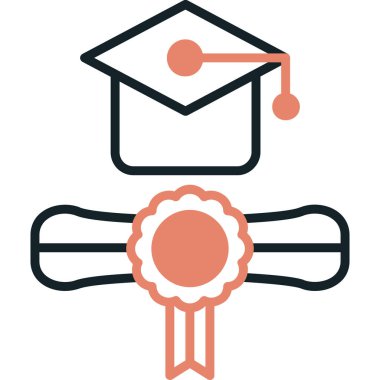 mezuniyet kapsülü vektör illüstrasyonu