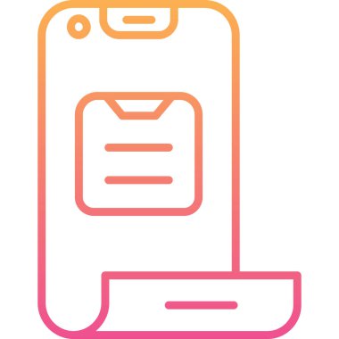 mobil akıllı telefon modern simgesi, vektör illüstrasyonu