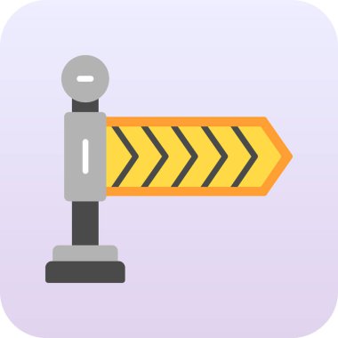 Düz biçimli trafik ışığı simgesi beyaz arkaplanda izole