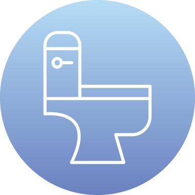 Tuvalet simgesi, vektör illüstrasyonu