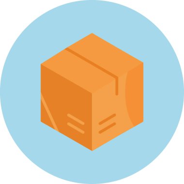 Düz dağıtım simgesi, vektör illüstrasyonu