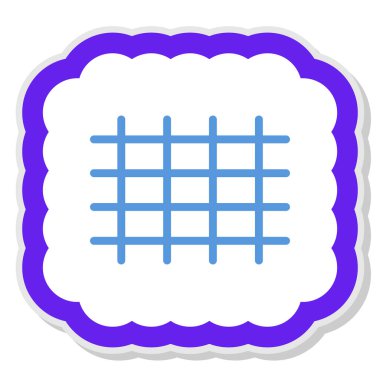 ızgara. Web simgesi basit illüstrasyon
