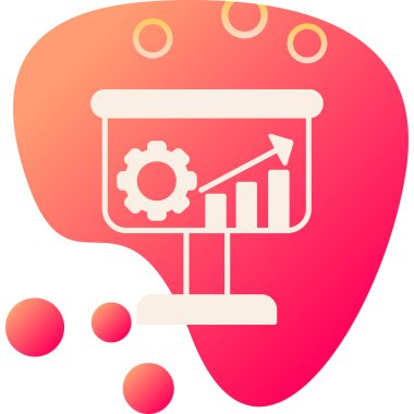 Beyin analizi vektör simgesi modern illüstrasyon