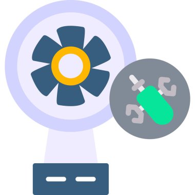 Klima Ağı simgesi basit bir illüstrasyon