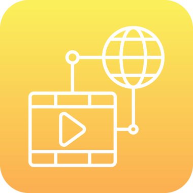 vektör lcd simgesi illüstrasyonu