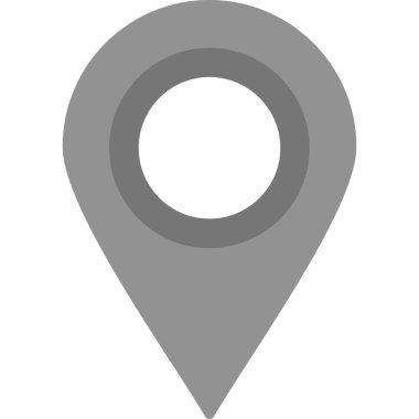 harita işaretleyici düz vektör simgesi