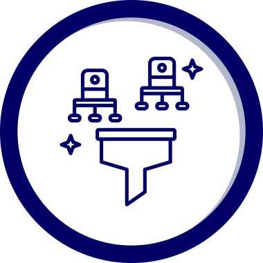 seo modern simgesinin vektör illüstrasyonu