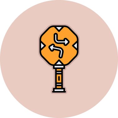 Yol işaretinin vektör illüstrasyonu