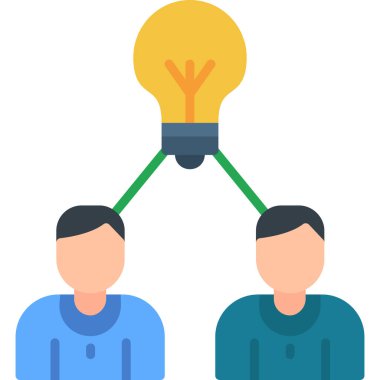 Takım çalışması ve yaratıcılık için iş düzeyi simgeleri