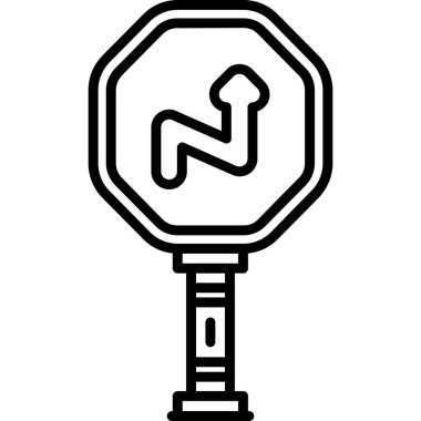 Trafik ışığı simgesi. Web için trafik ışığı vektör simgesinin özet çizimi