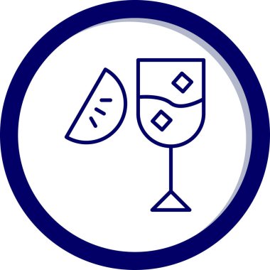 Alkol içeceği. Basit illüstrasyon