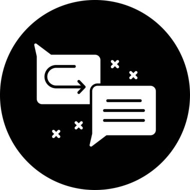 Konuşma baloncukları ikon vektör çizimi