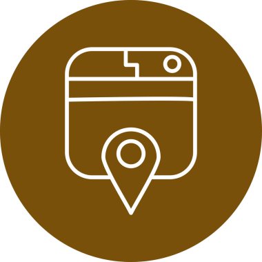 konumu simgesi harita, illüstrasyon vektör