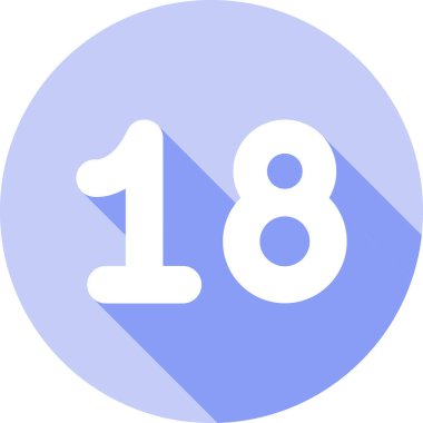 Rozet stilinde 19 numaralı simge