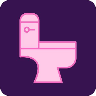 Tuvalet. Web simgesi vektör illüstrasyonu