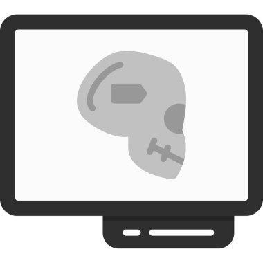 kafatası olan dizüstü simgesi