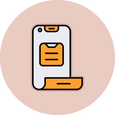 akıllı telefon simgesi vektör illüstrasyonu