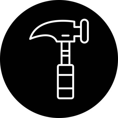 Çekiç ikonu vektör illüstrasyonu