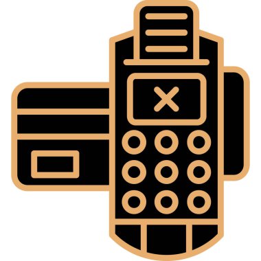 Kredi kartı ikonu vektör illüstrasyonu