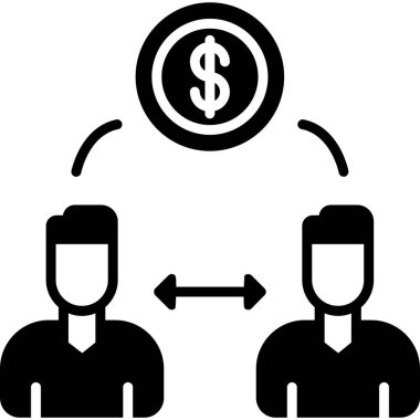 Dolar vektör çizgisi tasarımı