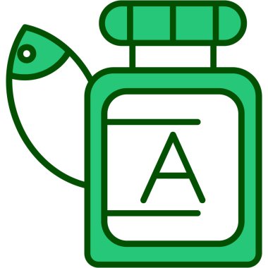 Balık. Web simgesi basit illüstrasyon