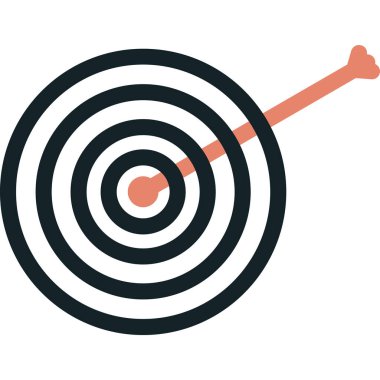 hedef simge vektör illüstrasyonu