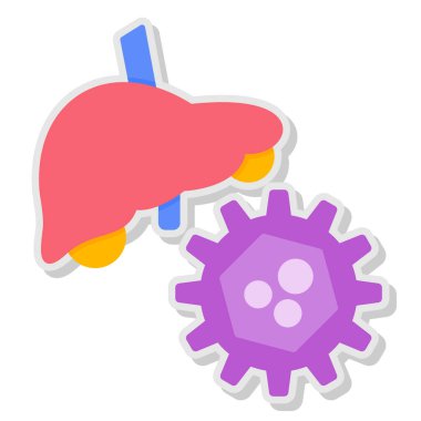 Virüs. Web simgesi basit illüstrasyon