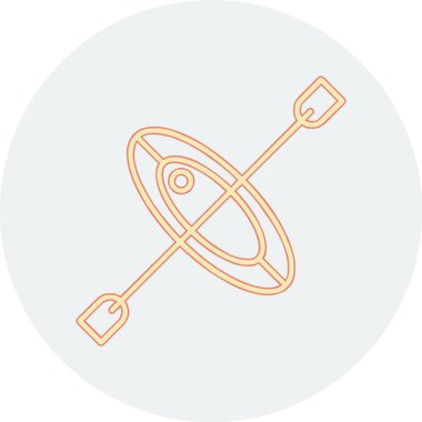 Bir kürek simgesinin vektör çizimi