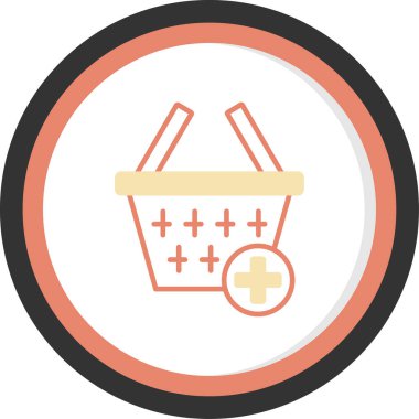 Alışveriş arabası ikonu modern basit tasarım