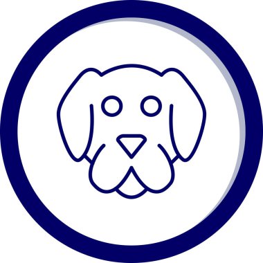 hayvan köpek vektör simgesi