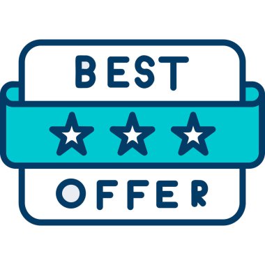 çok satan etiket, vektör illüstrasyonu