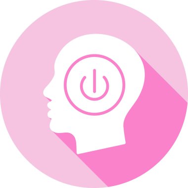 bir kadın simgesi ile baş