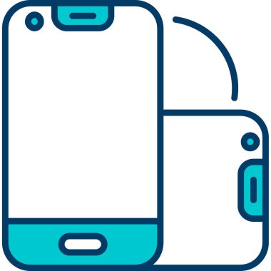 Akıllı telefon. Web simgesi basit tasarım