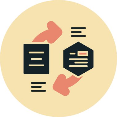 Veri. Web simgesi basit illüstrasyon