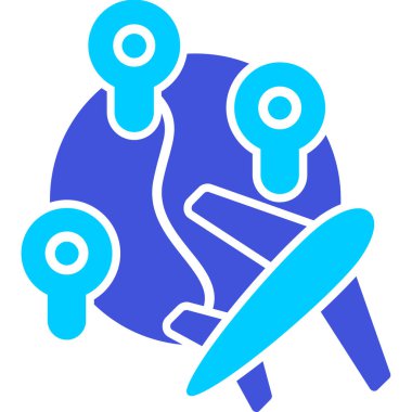 robot. Web simgesi basit illüstrasyon