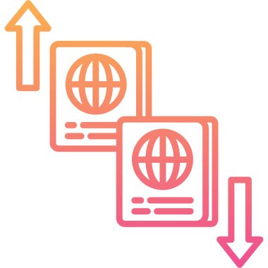 genel değişim ağ ikonu vektör illüstrasyonu