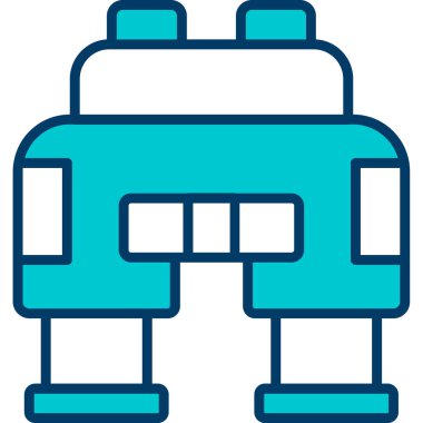 Robot simgesinin vektör illüstrasyonu