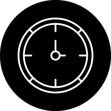 Saat simgesi vektör illüstrasyonu