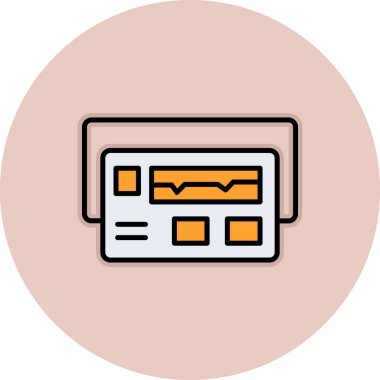 Web renk simgesi, vektör illüstrasyonu