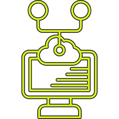 Bulut hesaplama. Web simgesi